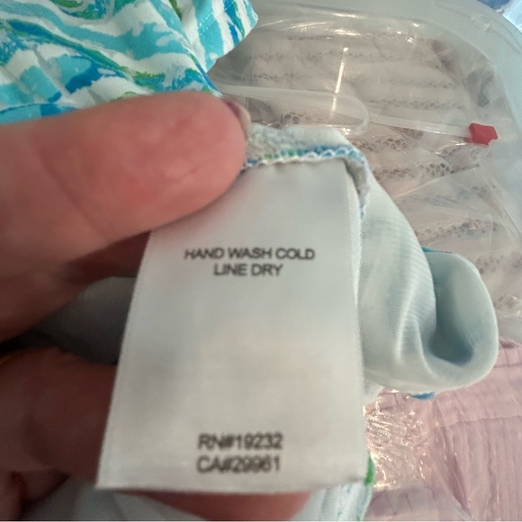 Alfred Dunner petite white blue green crossover stripes lattice lined tee Size L - Picture 9 of 12